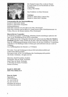 Das Räubernest von Bethlehem - (Partitur)