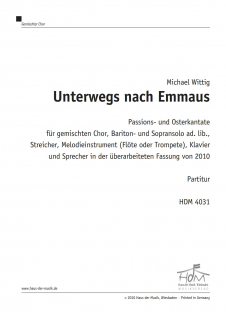 Unterwegs nach Emmaus - (Partitur)
