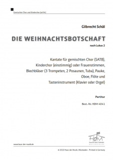 Die Weihnachtsbotschaft - (Partitur)