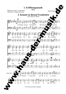 Das Wunder von Bethlehem - (Chorpartitur 3-stimmig)