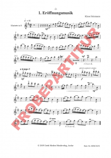 Suleilas erste Weihnacht - (Klarinette)