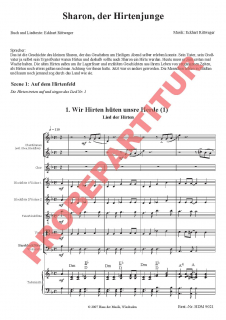 Sharon, der Hirtenjunge - (Partitur)