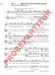Zachäus Zastermann - (Chorpartitur)