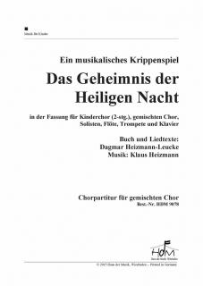 Das Geheimnis der Heiligen Nacht - (2- Chorpartitur-Gemischter Chor)