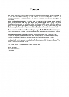 Singet dem Herrn Chorpartitur