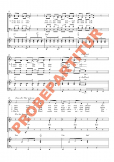 Wäre die Freude nur immer so groß (Partitur - Chorsatz mit Klavierbegleitung)