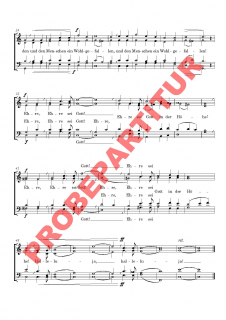 Ehre sei Gott in der Höhe (Hegele) (Chorpartitur GCh a cappella)