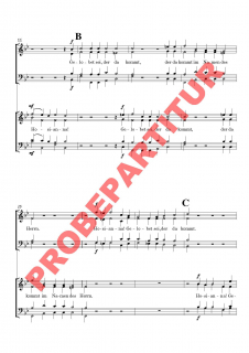 Hosianna, gelobet sei, der da kommt (Chorpartitur GCh)