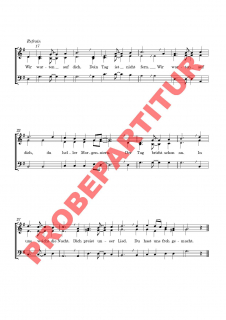 Herr wir warten, dass du kommst (Chorpartitur SAM)