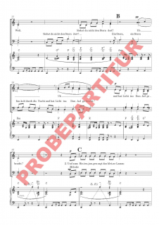 Kleines Lamm, sagt der Nachtwind (Partitur - Chorsatz mit Klavierbegleitung)