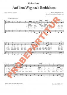 Auf dem Weg nach Bethlehem (Chorpartitur FCh)