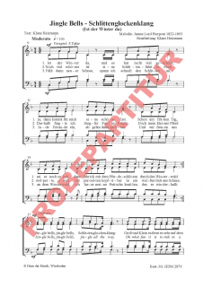 Jingle Bells (Schlittenglockenklang) GCh Chorpartitur