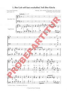 Soli Deo Gloria - (Orgel- oder Klavierauszug)