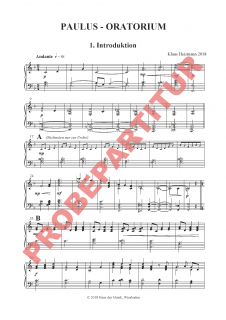 Paulus-Oratorium - Klavierauszug