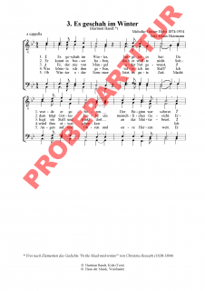 Drei neue Weihnachtslieder für Männerchöre - (Chorpartitur)