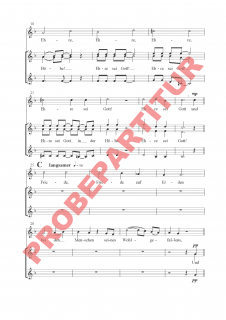 Ehre sei Gott in der Höhe - Einzelnotenausgabe Chorpartitur Frauenchor