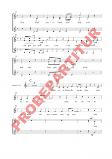 Kommt mit zum Stall von Bethlehem - Einzelnotenausgabe Chorpartitur Frauenchor