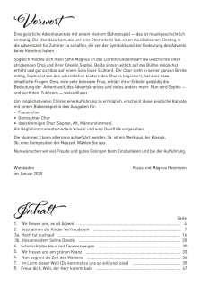 Wir freuen uns, es ist Advent - SAM Partitur