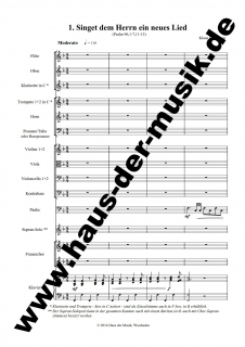 Singet dem Herrn Partitur Frauenchor
