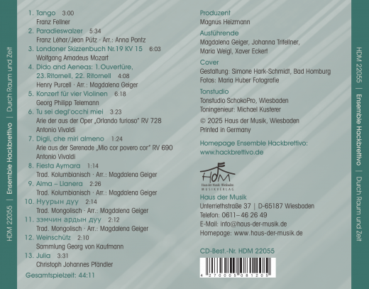 Ensemble Hackbrettivo: Durch Raum und Zeit