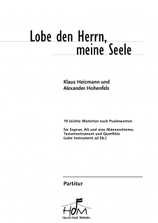 Lobe den Herrn, meine Seele (Partitur-SAM)