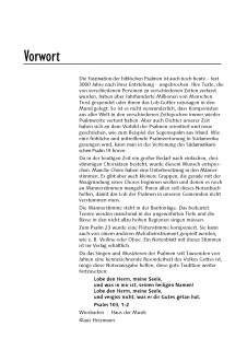 Lobe den Herrn, meine Seele (Partitur-SAM)