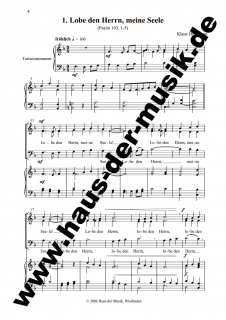 Lobe den Herrn, meine Seele (Partitur-SAM)