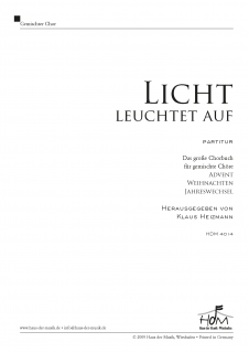 Licht leuchtet auf - (Partitur)