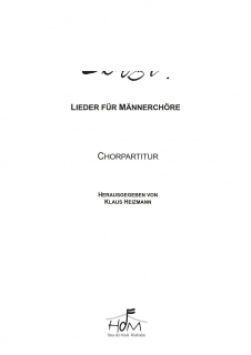 Singt! (Chorpartitur)