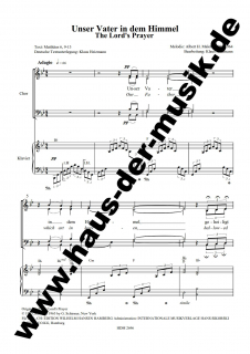 Unser Vater in dem Himmel - The Lord's Prayer