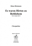 Es waren Hirten zu Bethlehem - (Chorpartitur)