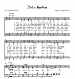 Ruhe finden - Chorpartitur