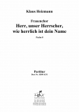 Herr, unser Herrscher, wie herrlich ist dein Name - Partitur