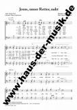 Jesus unser Retter naht - Männerchor-Chorpartitur Jesus unser Retter naht - Männerchor-Chorpartitur