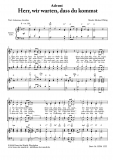Herr, wir warten, dass du kommst (Partitur - Chorsatz mit Klavierbegleitung)