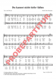 Du kannst nicht tiefer fallen (Chorpartitur)