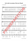 Ich stehe in meines Herrn Hand (Chorpartitur)