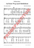 Auf dem Weg nach Bethlehem (Chorpartitur SAM)