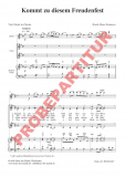 Kommt zu diesem Freudenfest FCh Partitur