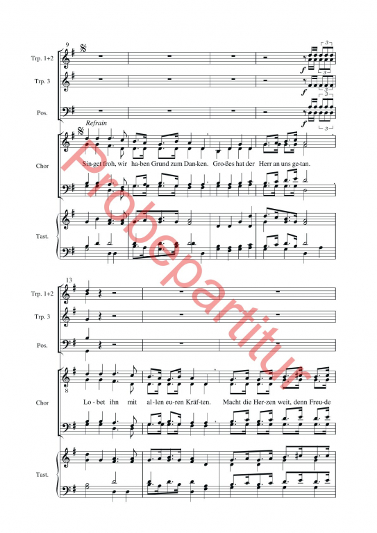 Singet froh. wir haben Grund zu Danken (GCh)