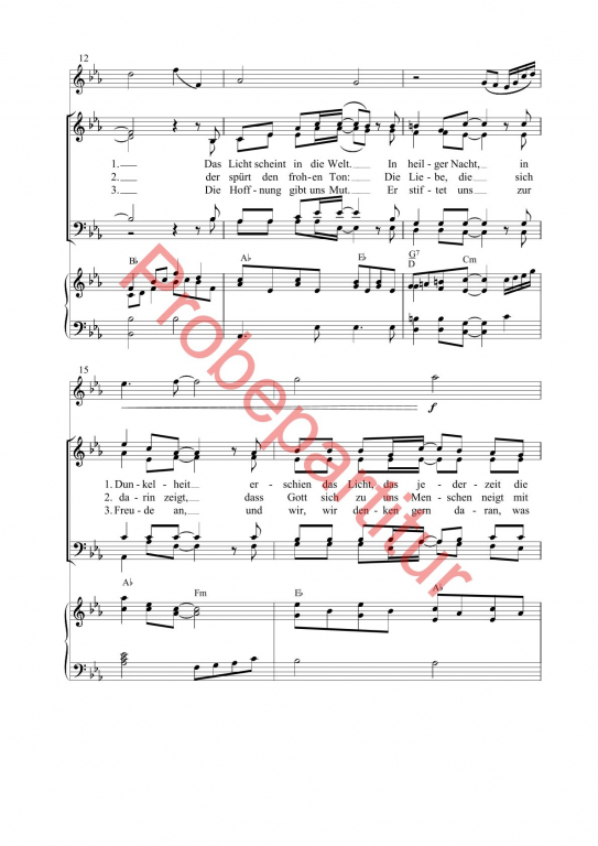 Wir zünden Weihnachtskerzen an (GCh)