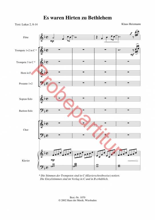 Es waren Hirten zu Bethlehem (GCh)