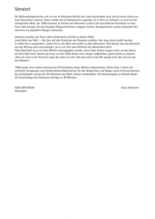 Weihnachtsoratorium - (Chorpartitur)