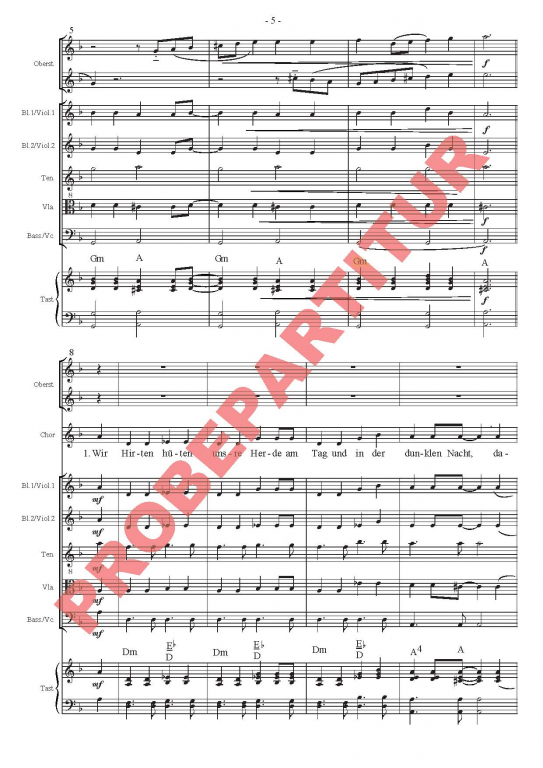 Sharon, der Hirtenjunge - (Partitur)