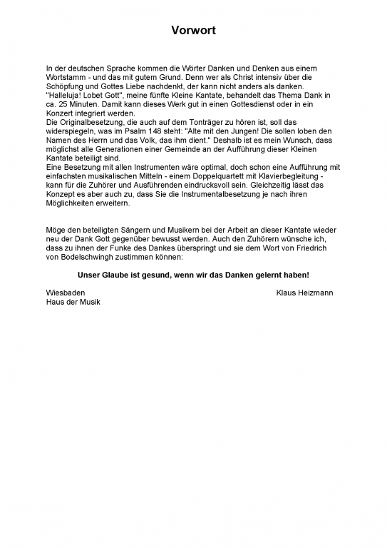 Halleluja! Lobet Gott (Orchesterpartitur)