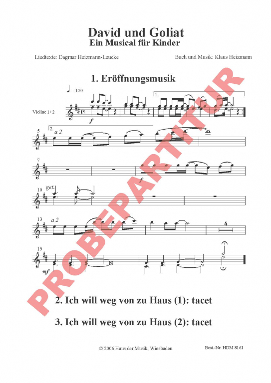 David+Goliat - Violine 1-2