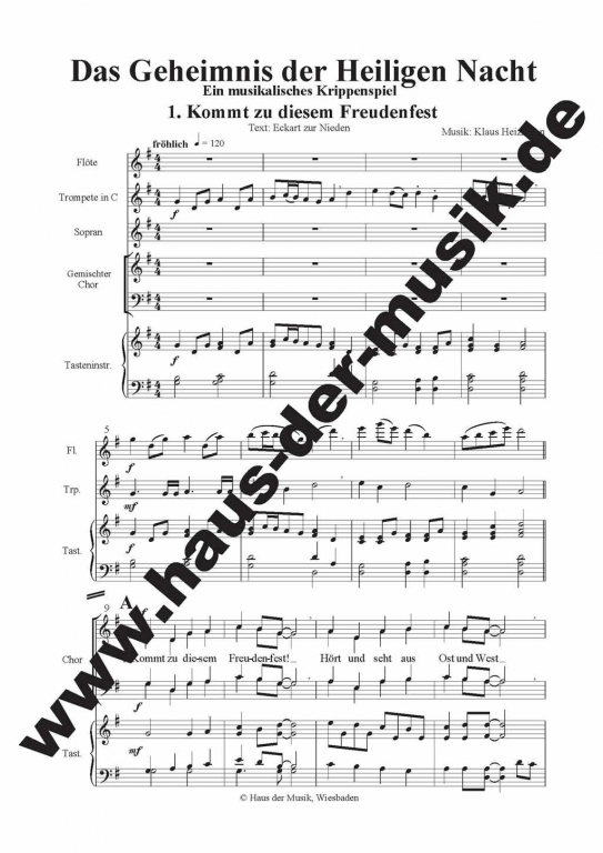 Das Geheimnis der Heiligen Nacht - (2- Partitur)
