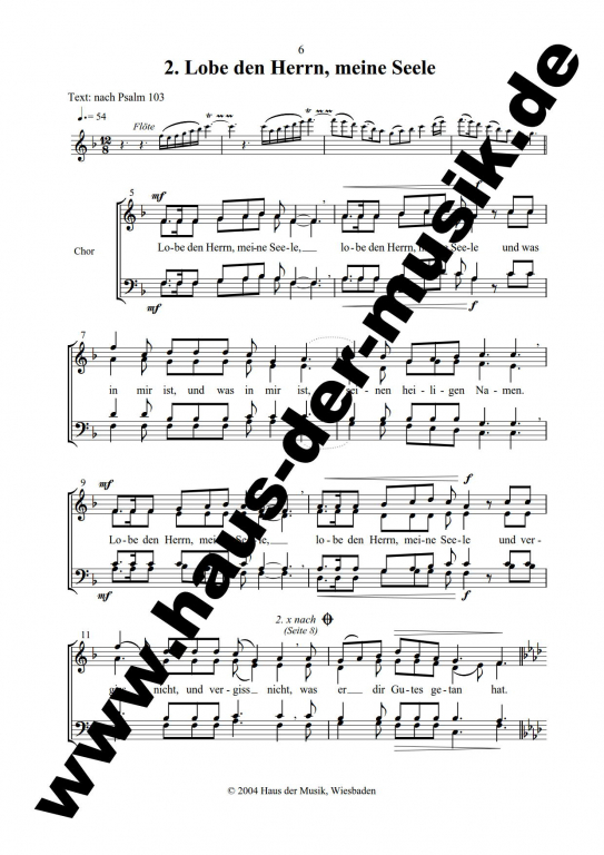 David - König, Sänger und Poet - (Chorpartitur)