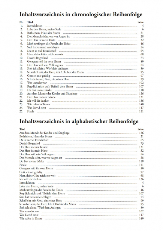 David - König, Sänger und Poet-(Klavierauszug)