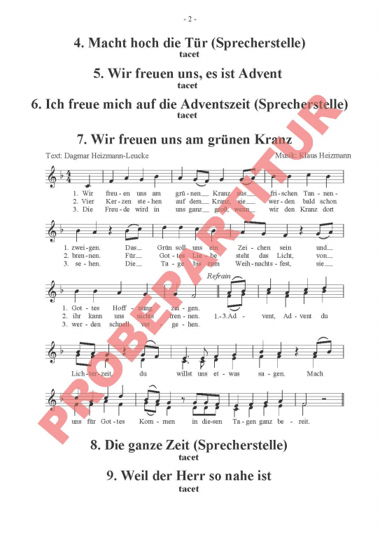 Macht hoch die Tür - (Kinderchor)